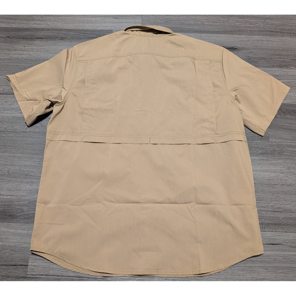 Carhartt Force Men's‎ Brown Relaxed Fit Button Up Short Sleeve Shirt Size XL - Picture 7 of 7